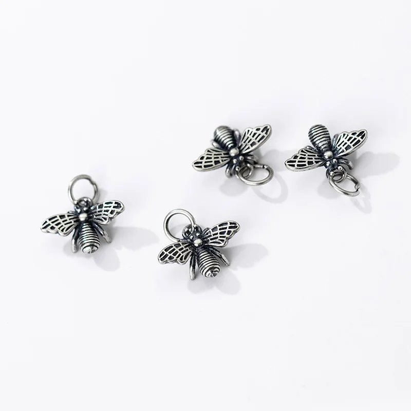 

1 шт./партия, подвески в виде пчелы из серебра 925 пробы, 15 мм