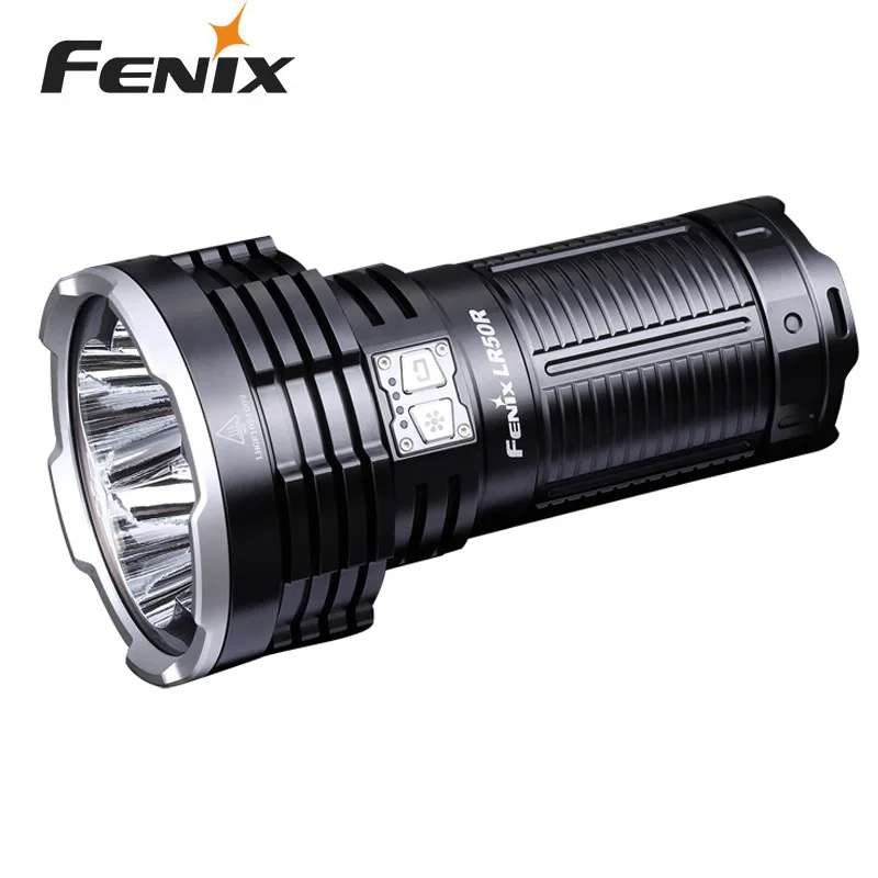 

Высокопроизводительный перезаряжаемый ультракомпактный поисковый фонарик Fenix LR50R 12000 люмен с литий-ионным аккумулятором