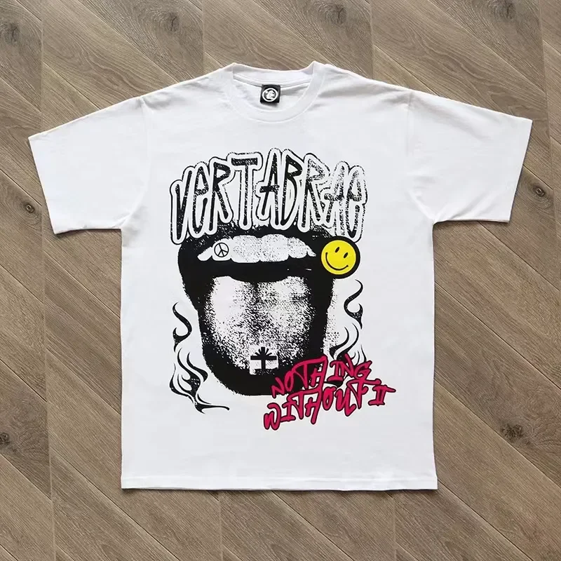 

American Streetwear Hellstar T Shirt Men Women White Top Tee High Quality Cotton Short Sleeve Hellstar T-shirts