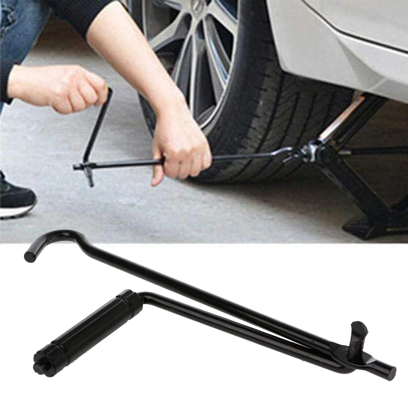 

Car Jack Rocker Hand Tyre Crank Rocker Lever Wrench Car Tool Jack Accessories Jack Rocker Folding Handle Scissor