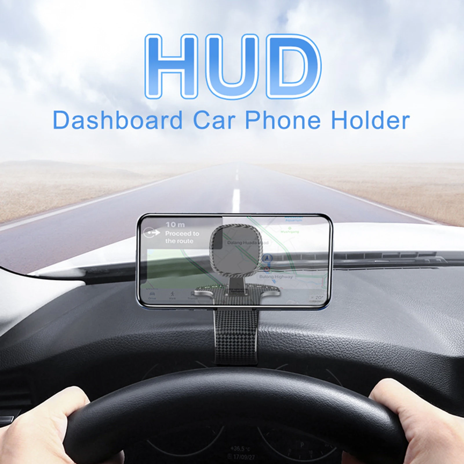 

Magnetic HUD Cell Mobile Phone In Car 360 Rotation 360 Rotatable Support HeadrestHand Dashboard Smartphone Holder Support