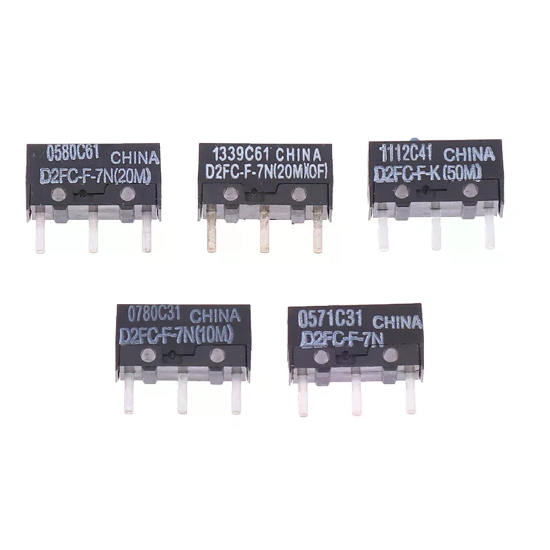 Фото Микропереключатель для мыши D2FC-F-7N 10M 20M (аналог D2FC-F-K(50M)-RZ, D2F, D2F-01, D2F-01F, D2F-L, D2F-01L, D2F-FL, D2F-F-3-7) №1