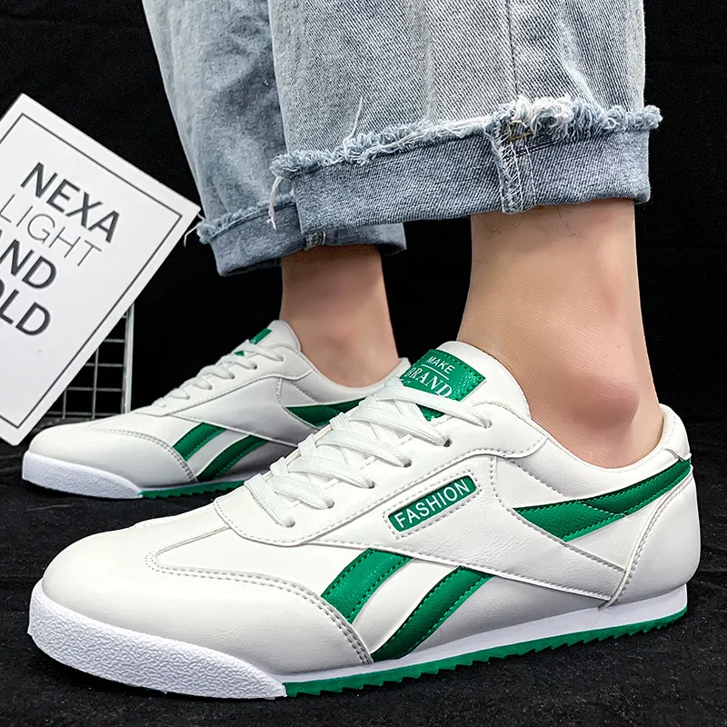 Fashion Mens Designer Sneakers Cheap Sports Shoes Light Flats Men Leather Sneakers Breathable Trail Running Shoes Men Trainers