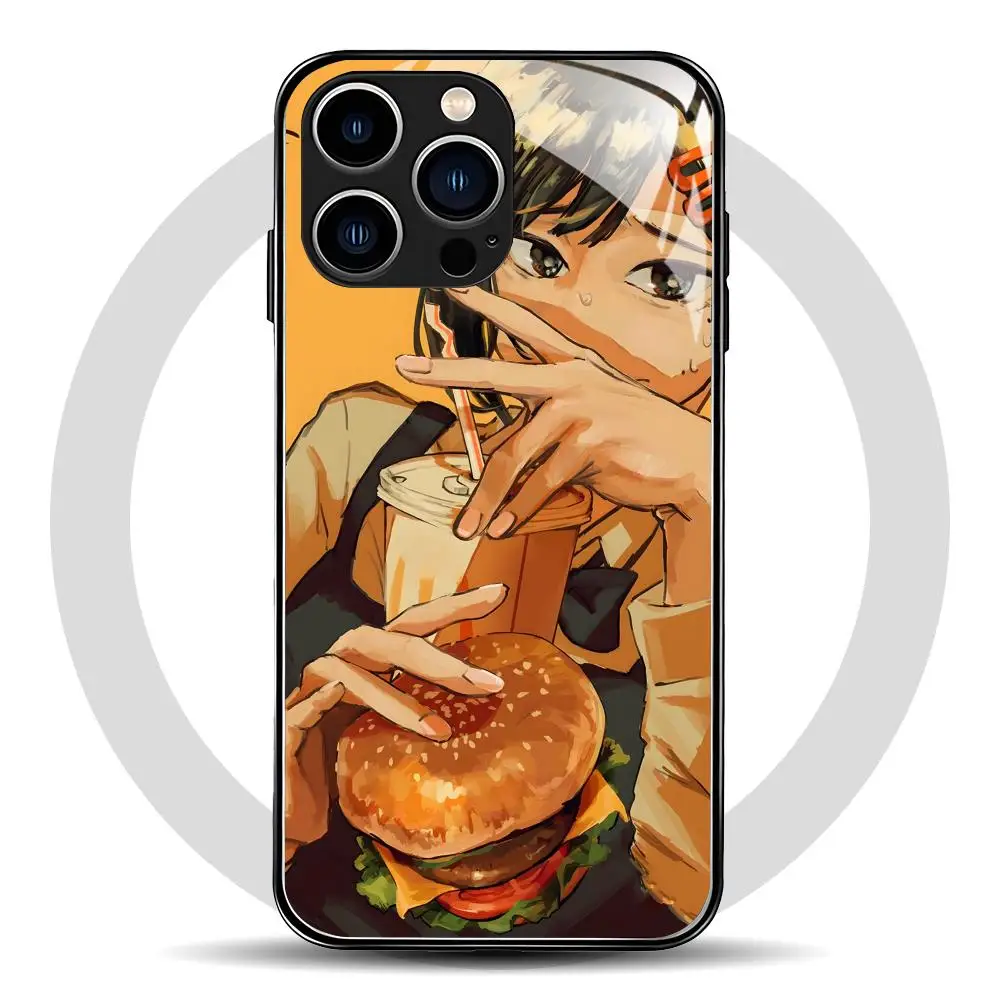 Чехол для телефона Chainsaw Man Higashiyama Kobeni для iPhone 17 Air 16 e 15 14 13 12 11 Plus Mini Pro Max, стеклянный магнитный чехол. (art.: 3920dcc0f702f) - 3920dcc0f702f