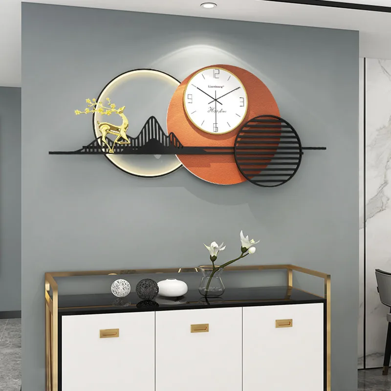 Silent Stylish Mechanism Wall Clocks Unusual Living Room Kitchen Wall Clocks Modern Design Horloge Murale Room Decor WW50WC