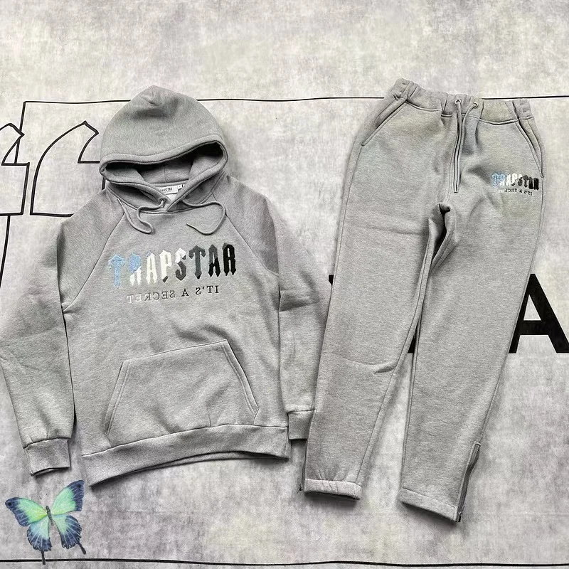 

Embroidery Logo Trapstars Set Couple Hoodie Sweatshirts Men Women Tracksuit