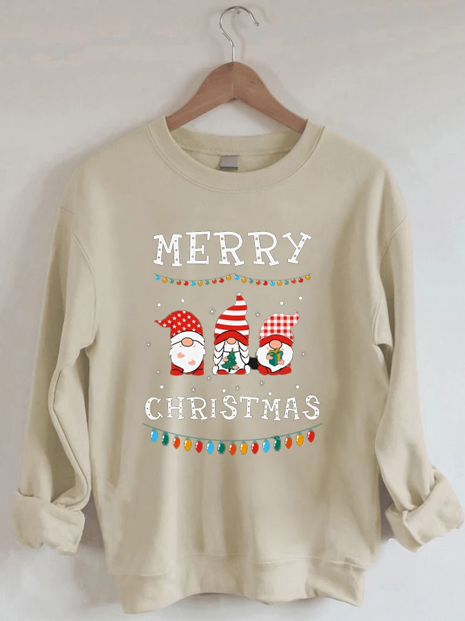 

Merry christmas Gnomes - Crew Neck Long Sleeve Sweatshirt