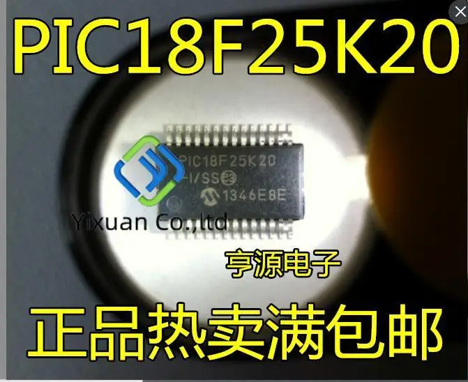 

Оригинальный Новый микроконтроллер IC PIC18F25K20 PIC18F25K20-I/SS SSOP28, 2 шт.