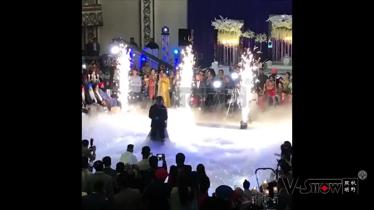 

Wedding Digital Fireworks Sparkler Stage Fountain cold fireworks machine stage flame in white case