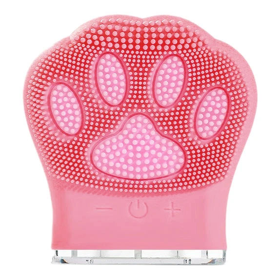 

Electric Face Cleansing Brush Silicone Electric Facial Cleanser Deep Washing Face Massager Facial Cleansing Brush Rose