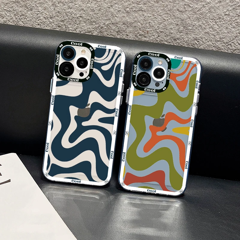 

Liquid Swirl Abstract Pattern in Beige and Sage Green Phone Case for iPhone 11 12 13 Mini Pro Max 14 Pro Max Case shell