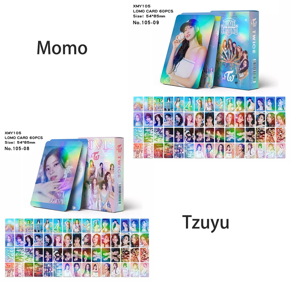 60 шт. Kpop Tzuyu фотокарточки альбомы ломо-карта Momo Sana Mina NAYEON Kim DaHyun открытка для