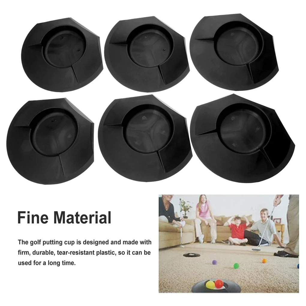 

6 Pieces Golf Putting Cup Portable Front Yard Golfing Training Aid