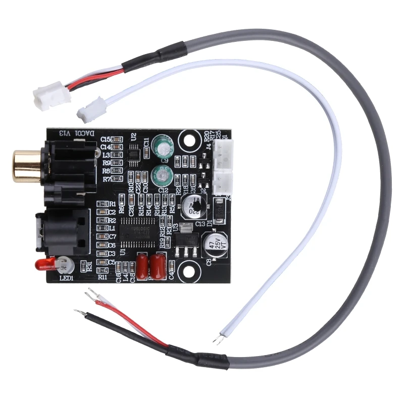 DIY DAC цифровой декодер 24 бит 192 кГц Оптическое волокно CS8416 CS4344 l Прямая поставка |