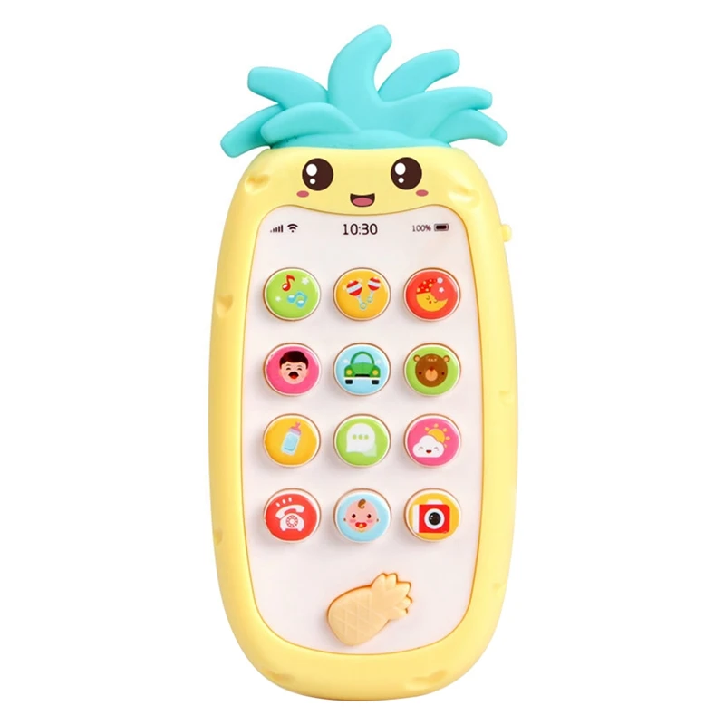 

-Искусственная кожа, двуязычная музыкальная светодиодная форма ананаса, детские развивающие игрушки для детей, подарок