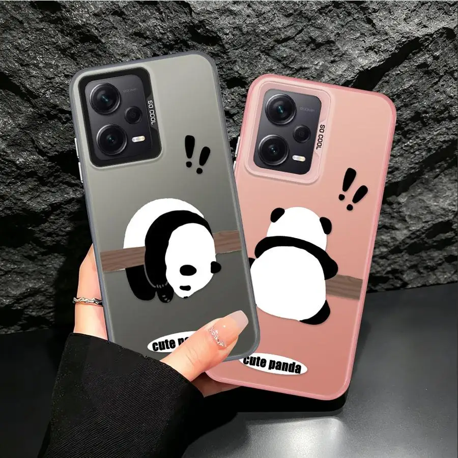 Фото Чехол для Xiaomi Poco C51 X3 Pro F3 GT F4 C50 X5 X3 NFC, задняя крышка для телефона, милый чехол с изображением панды №1