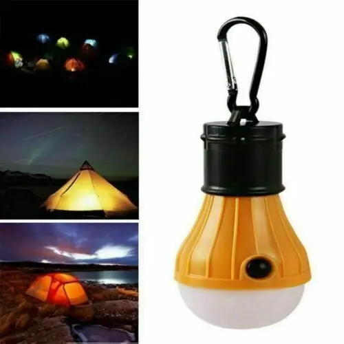 

3 Colors Outdoor Hanging Tent Lamp Emergency Mini LED Bulb Light Camping Lantern for Mountaineering Activities Hiking Lights