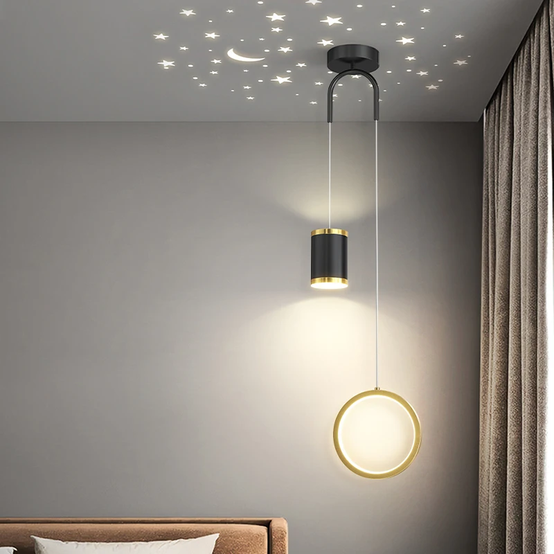 

Led Pendant Lights Gypsophila Bedroom Bedside Creative Lamp Modern Dining Room Kitchen Hallway Indoor Lighting Decor Chandeliers