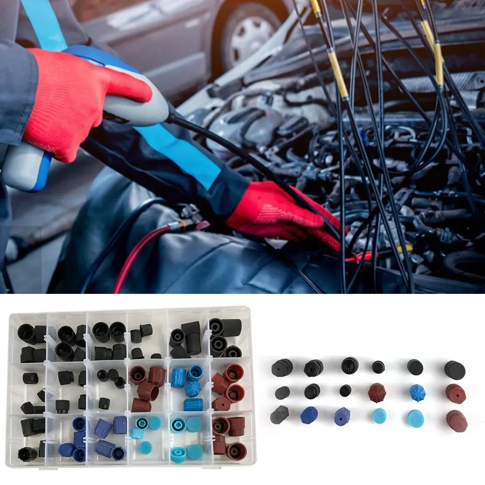 

Core Dust Cap Set R134a R12 for Car Air Conditioning Valve Core Dust Caps Set Dust Cap Air Conditioning Valve Core Cap
