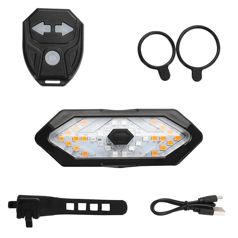 

5 Modes Warning Brake Bike Tail Rear Light Wireless Remote Control Cycling Turn Signal Waterproof MTB Bicycle Headlight