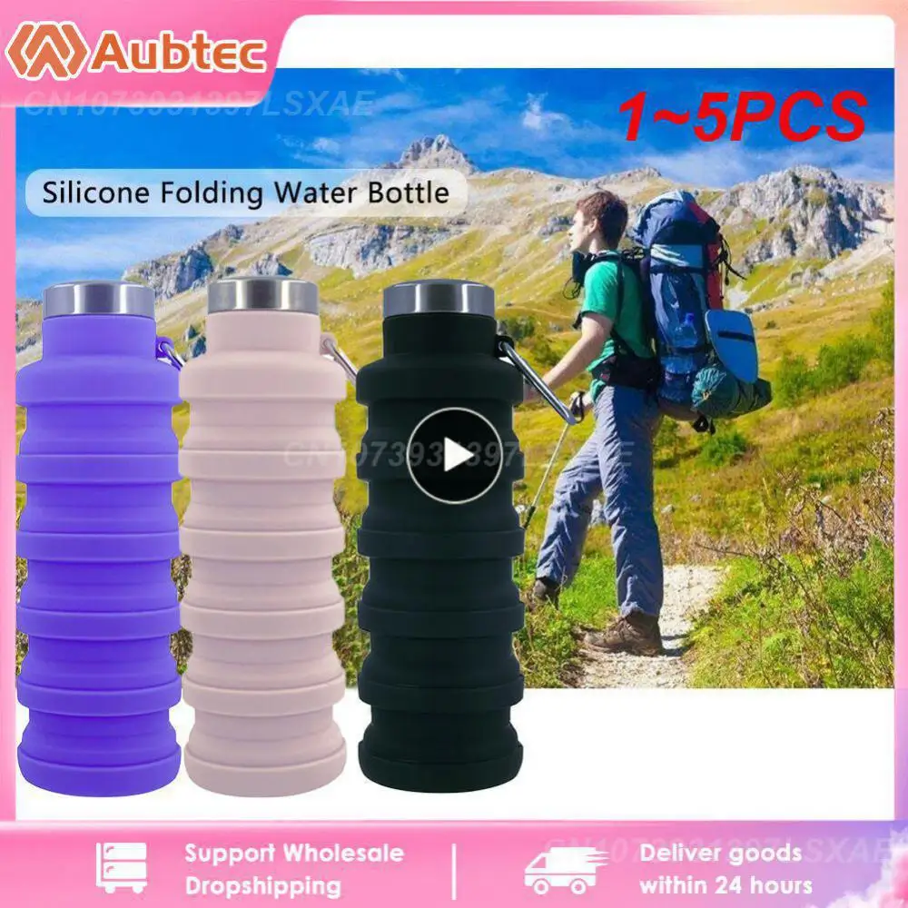 Складная портативная чашка телескопический чайник большой емкости с карабином