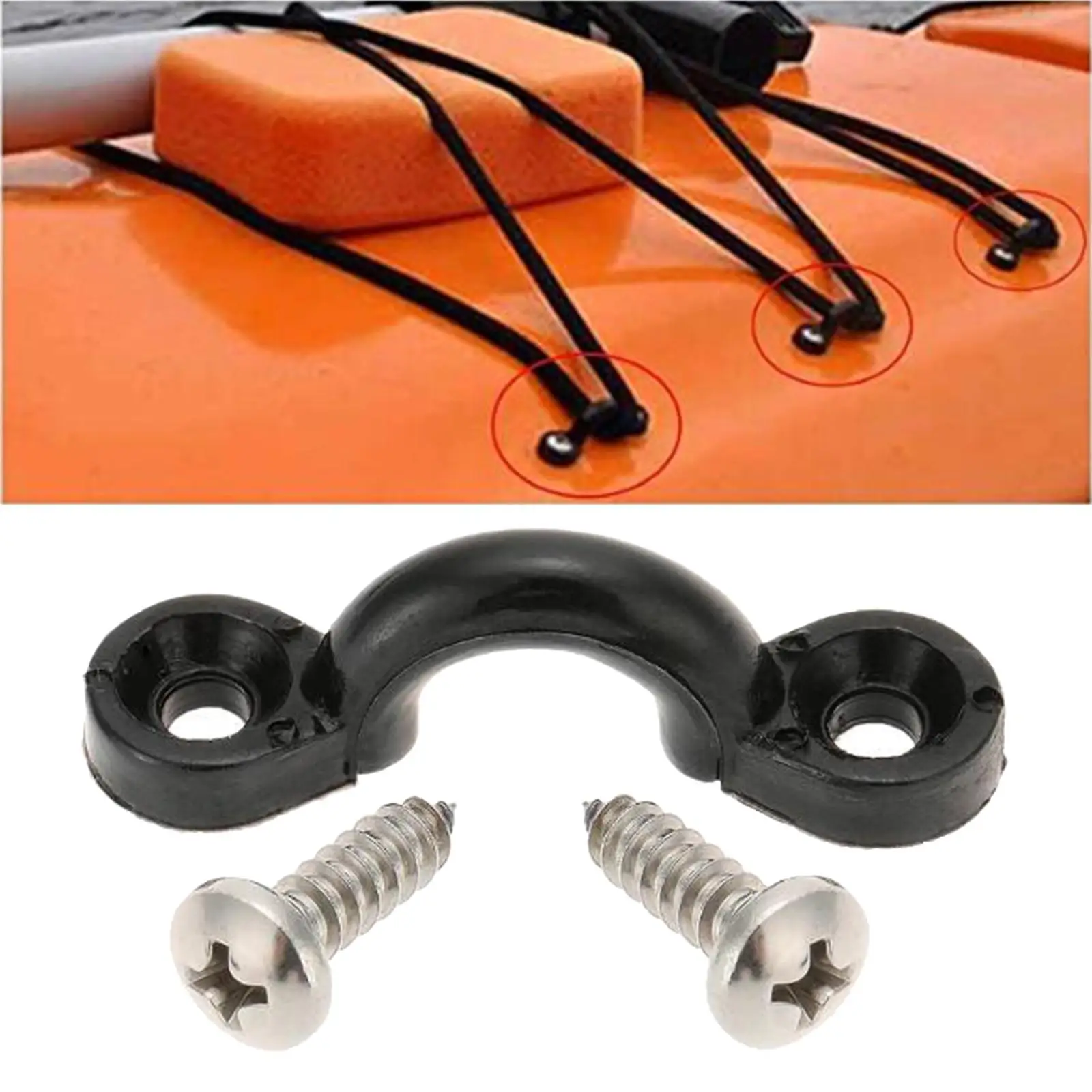 

Kayak Canoe Carry Handle Buckles Sailboat Bungee Deck Rope Fixed Hardware