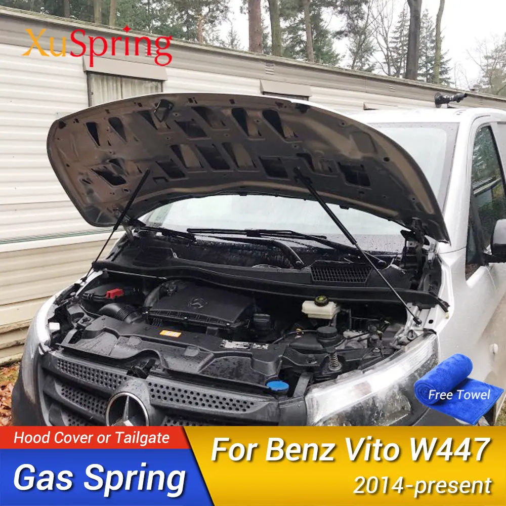

Car Hood Two Side Lifting Damper Absorber Strut Bars for Benz Vito Viano V-class Marco Polo Metris W447 2014-2019 Rod Styling