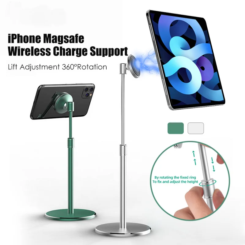 

Magnetic Liftable Tablet Holder for Macbook Ipad Iphone Samsung Universal Adjustable Desktop Holder Mobile Phone Stand Bracket