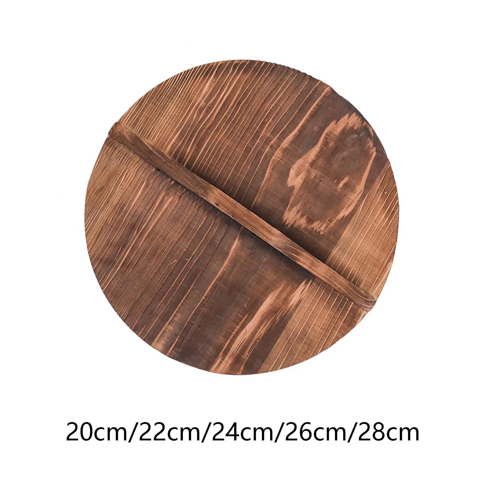 Деревянная крышка сковороды, утолщенная круглая крышка сковороды для ...