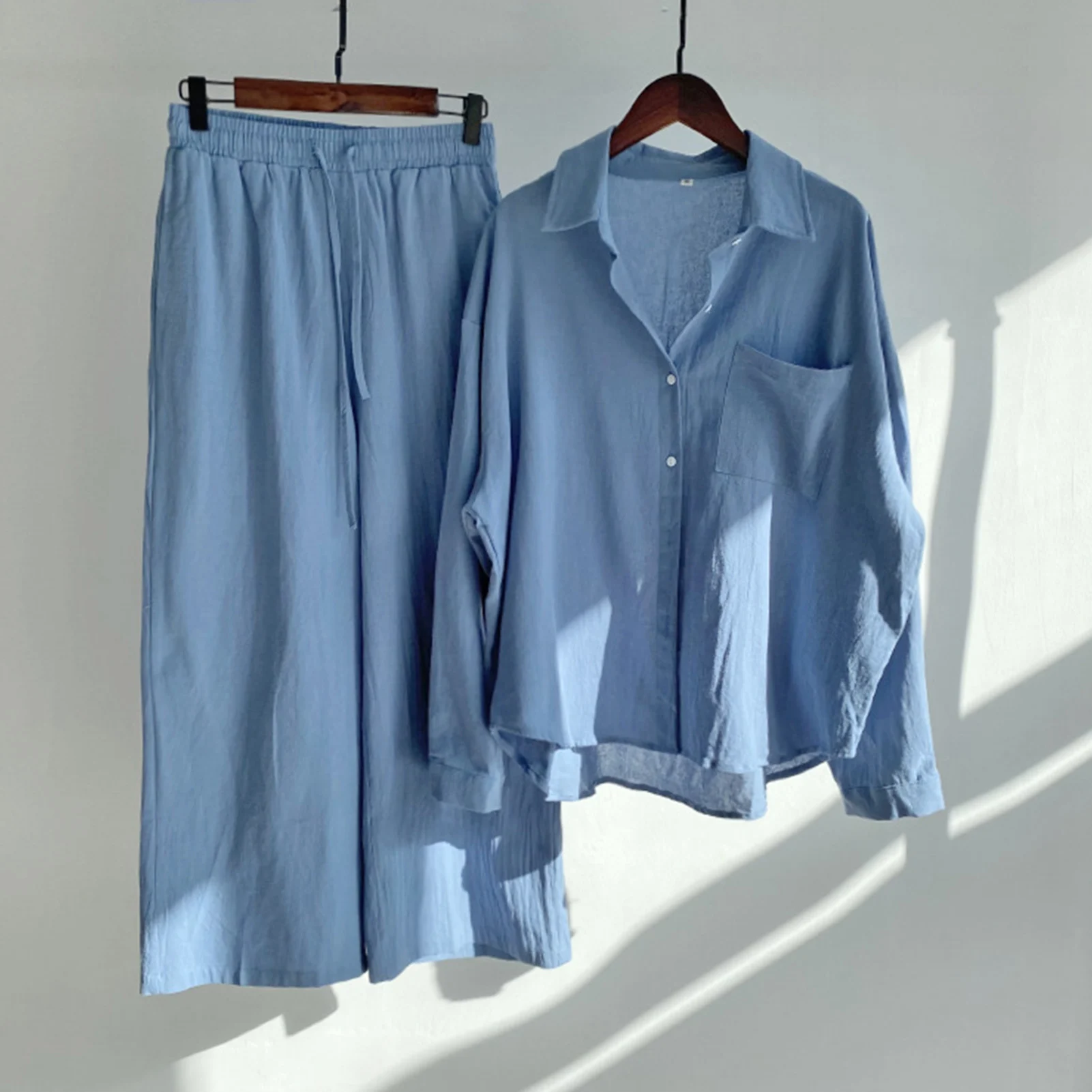 Женский комплект из 2 предметов: рубашка и брюки удобная для ношения подарок на