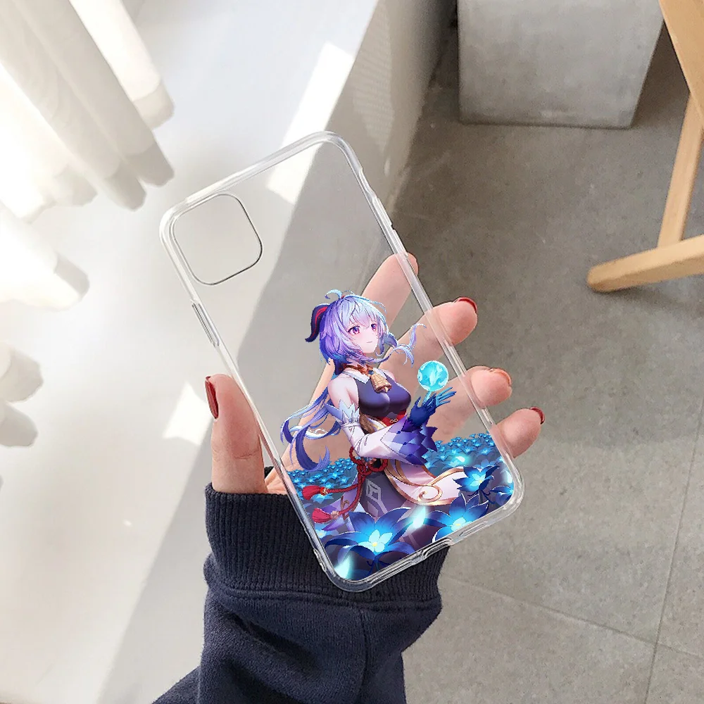 Чехол для телефона Genshin Impact Ganyu Huawei P Mate P10 P20 P30 P40 10 20 Smart Z Pro Lite 2019 прозрачный