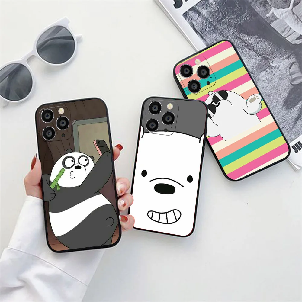Фото Силиконовый чехол для Samsung J2, J4, J5, J6, J7, J8, A7, A8, A9, M31, A70, A71 Edge, Core Prime Pro Plus, зеркальные медведи №4