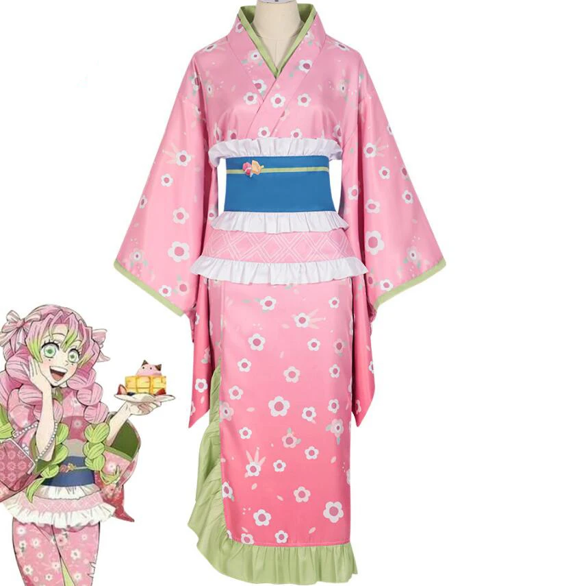 

Женский костюм-кимоно из аниме «рассекающий демонов»