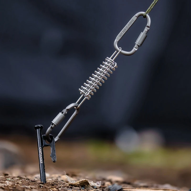 1 шт. полезный зажим для кемпинга стальной трос палатки пружинная Пряжка