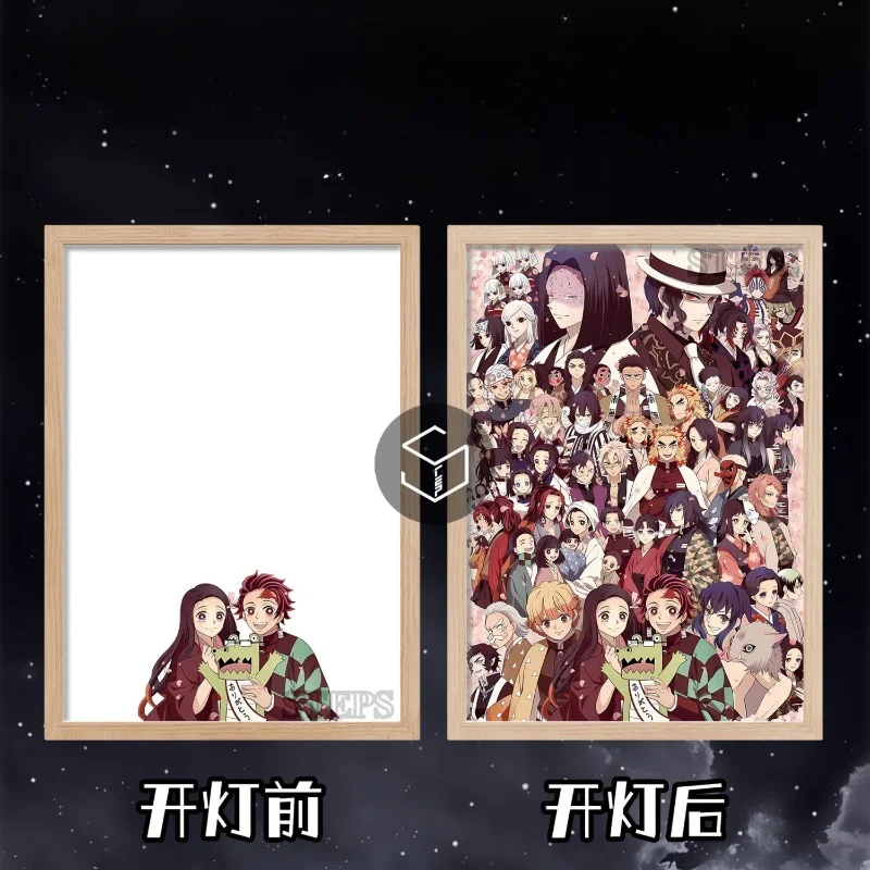 Фоторамка с изображением демонов рассекающих кожу Tokitou Muichirou искусственная