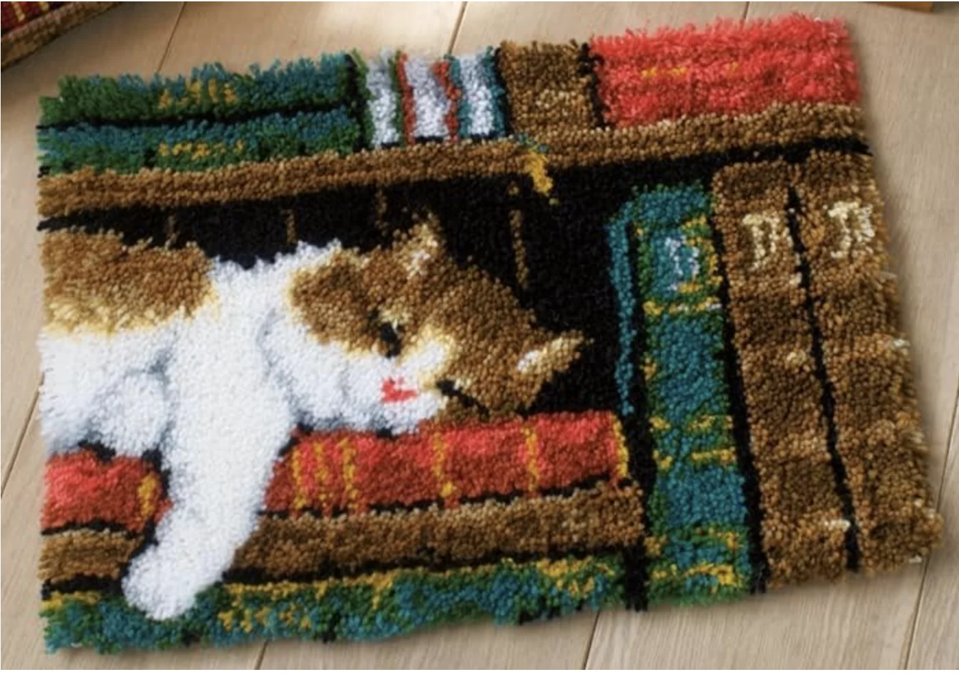 Кошка на книжной полке крючок с защелкой набор коров для взрослых и стартера