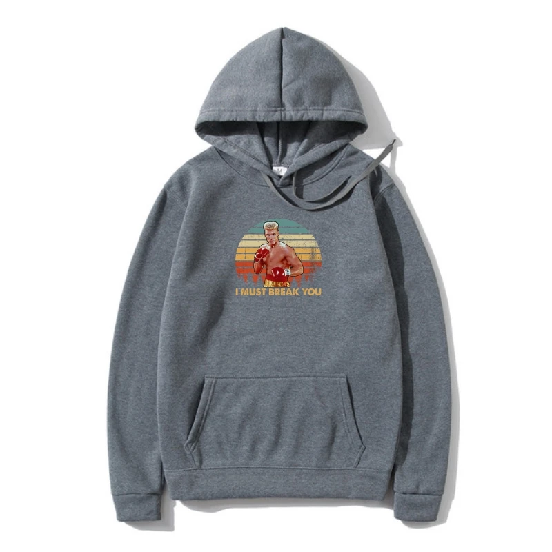 

I Mus Break You Vintage Sweatshir Ivan Drago Quote Gif Rocky Lovers Balboa Fan Outerwear