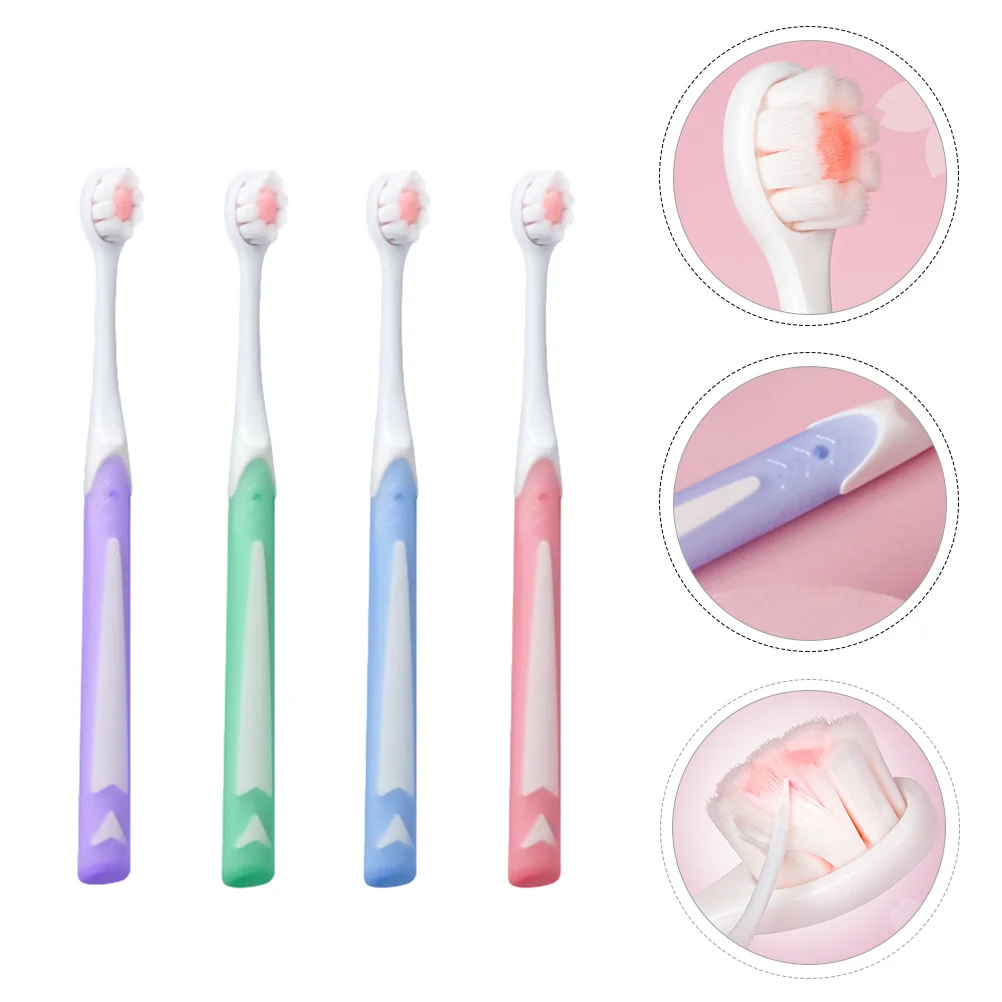 

Toothbrushes Sensitive Soft Teeth Manual Micro Brush Extra Organic Nano Sided Maternity Handle Nursing Kids Gums Full Care Oral