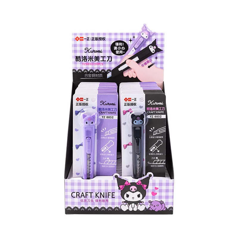 20 шт/лот Sanrio Kawaii Kuromi утильный нож симпатичный резак бумаги резки лезвия бритвы