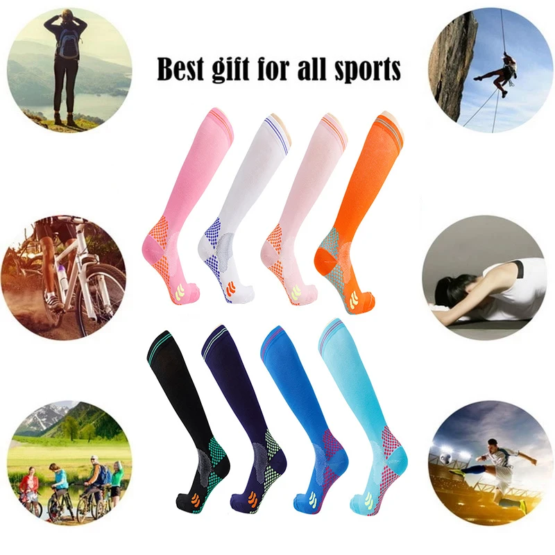 New Sports Pressure Socks In The Long Tube Men And Women Fitness Running Skipping Calf Socks Muscle Pressure Energy Socks images - 6