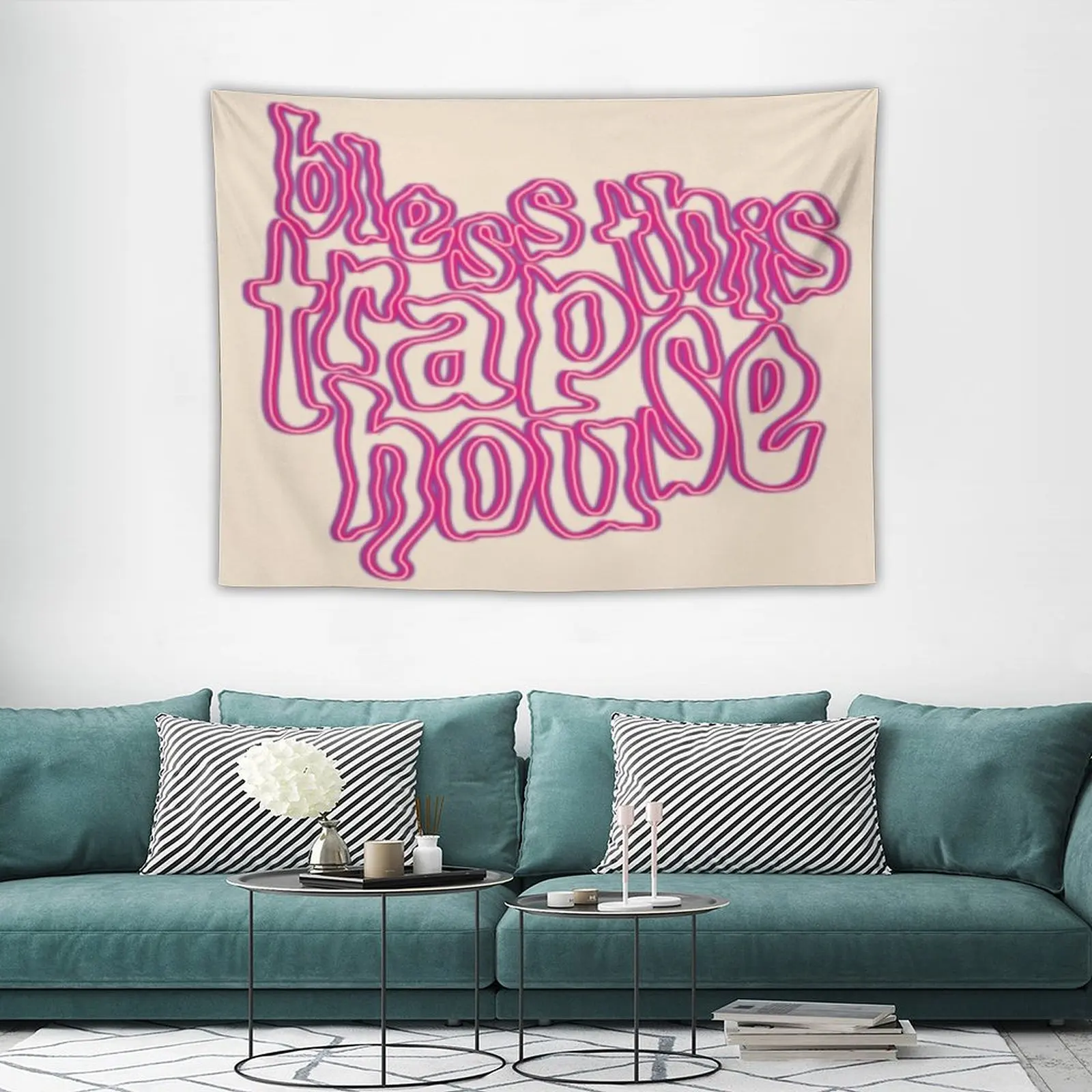 Украшение для дома с надписью bless this trap