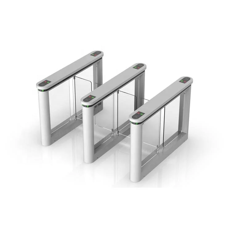 304 Stainless steel gate access control system RFID card reader swing barrier turnstile for additional lane