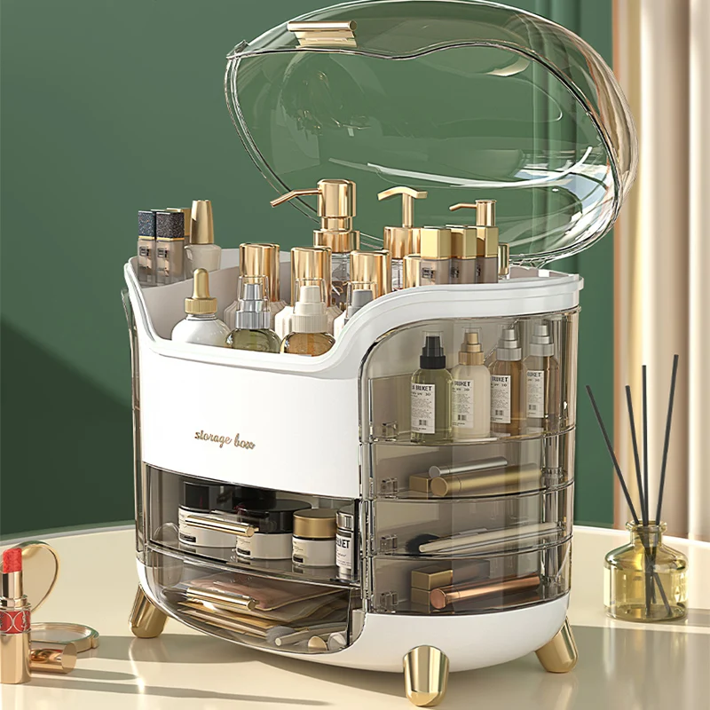 

Skin Products Multifunctional Desktop Box Cosmetics Finishing Care And Table Storage Lipstick Dressing Dust-proof Storage Box