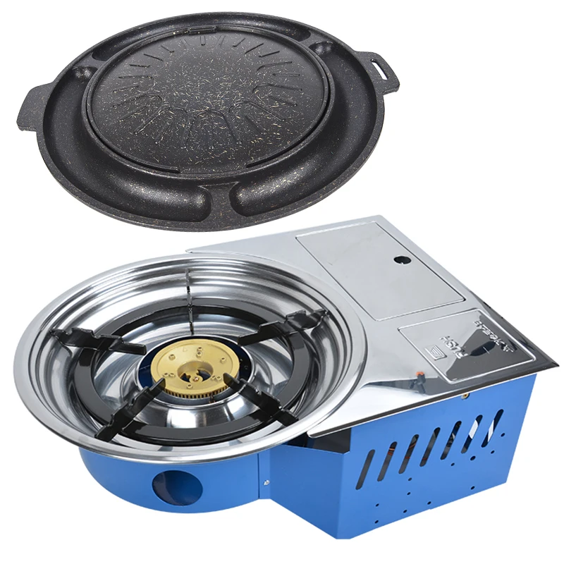 

Korea Commercial gas barbecue grill restaurant indoor desktop barbecue oven Gas bbq grill