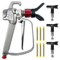 Airless Paint Sprayer 3600 PSI High Pressure With 3 X Airless Paint Spray Tips (211,415,515) And Nozzle Guard