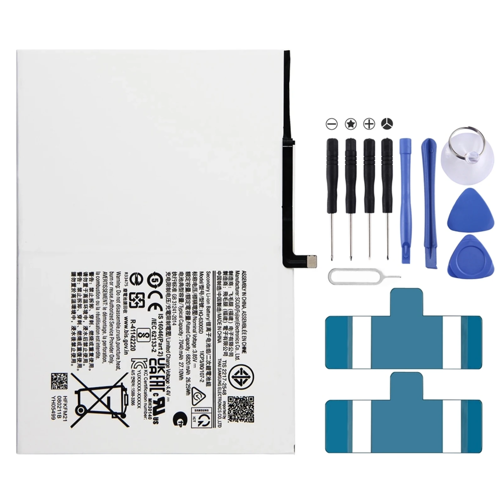 

7040mAh HQ-6300NA HQ-6300SD Battery Replacement For Samsung Galaxy Tab 8 10.5 X205 X200