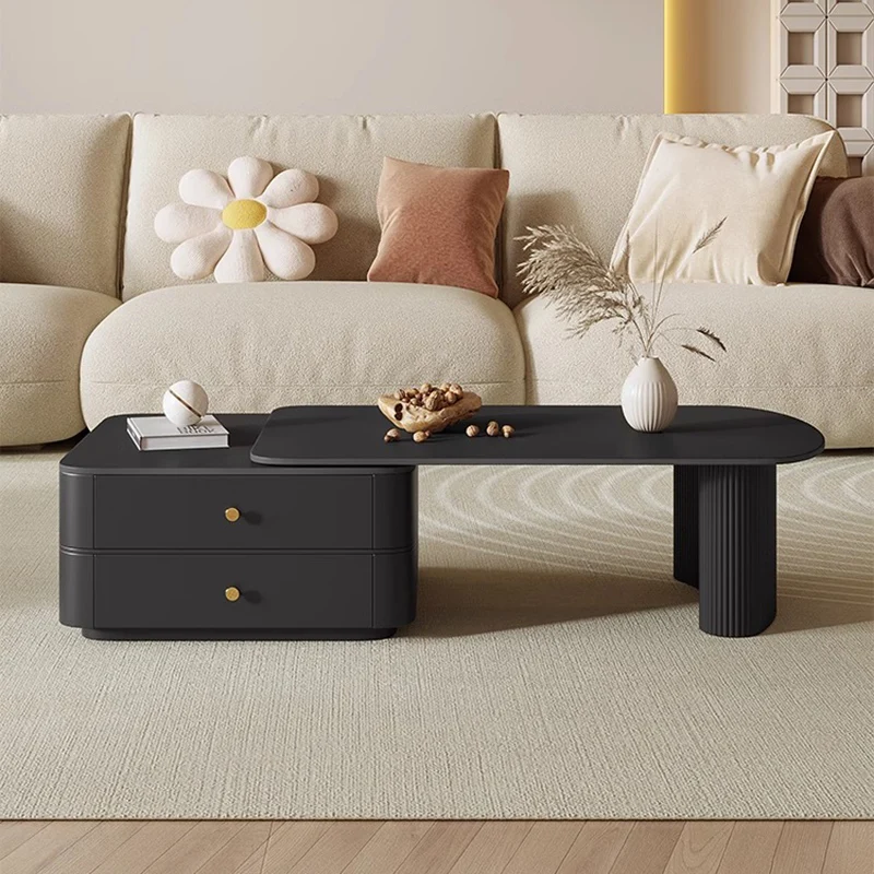 Роскошный деревянный журнальный столик для хранения скандинавское украшение