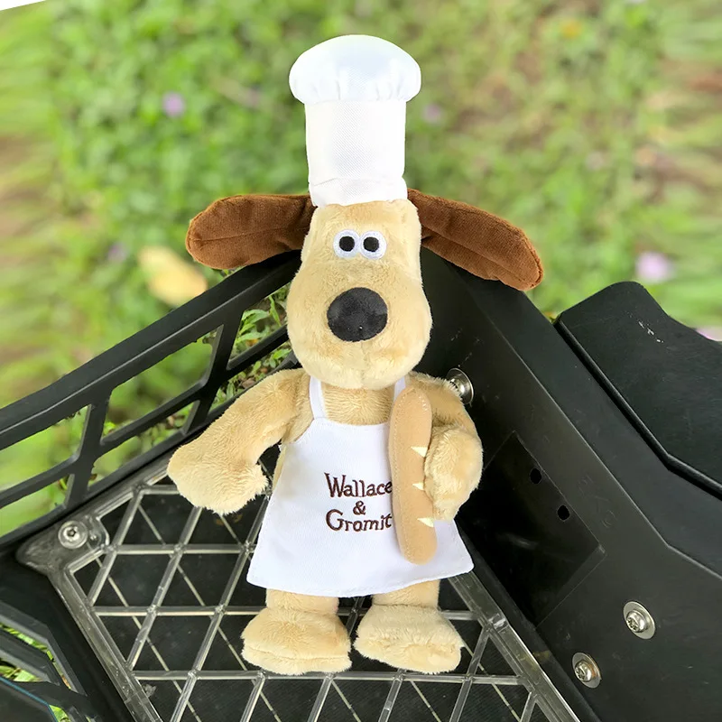 

Gromit Doll Cute Pilot Chef Gromit Doll Girl Heart Cartoon Plush Doll Cartoon Ornament Doll Cool Doll Gift Holiday Gift Puppy