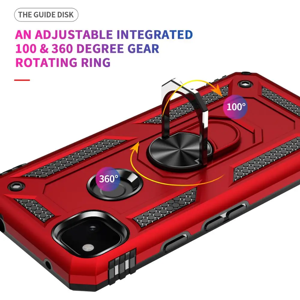 For Google Pixel 4A 5 5A 6A 6 7 Pro 7A 4 XL 3A XL Car Magnetic Metal Ring Stand Holder Armor Shockproof Case Phone Back Cover