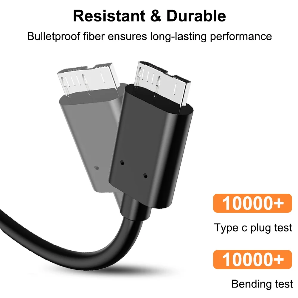 FSU USB C к Micro B 3 0 кабель 5 Гбит/с 3A быстрая Синхронизация данных Шнур для Macbook жесткий